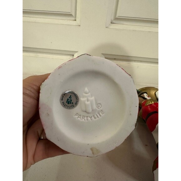 Partylite Set Christmas Nutcracker Toy Soldier Taper Candle Holders Retired - Picture 5 of 5